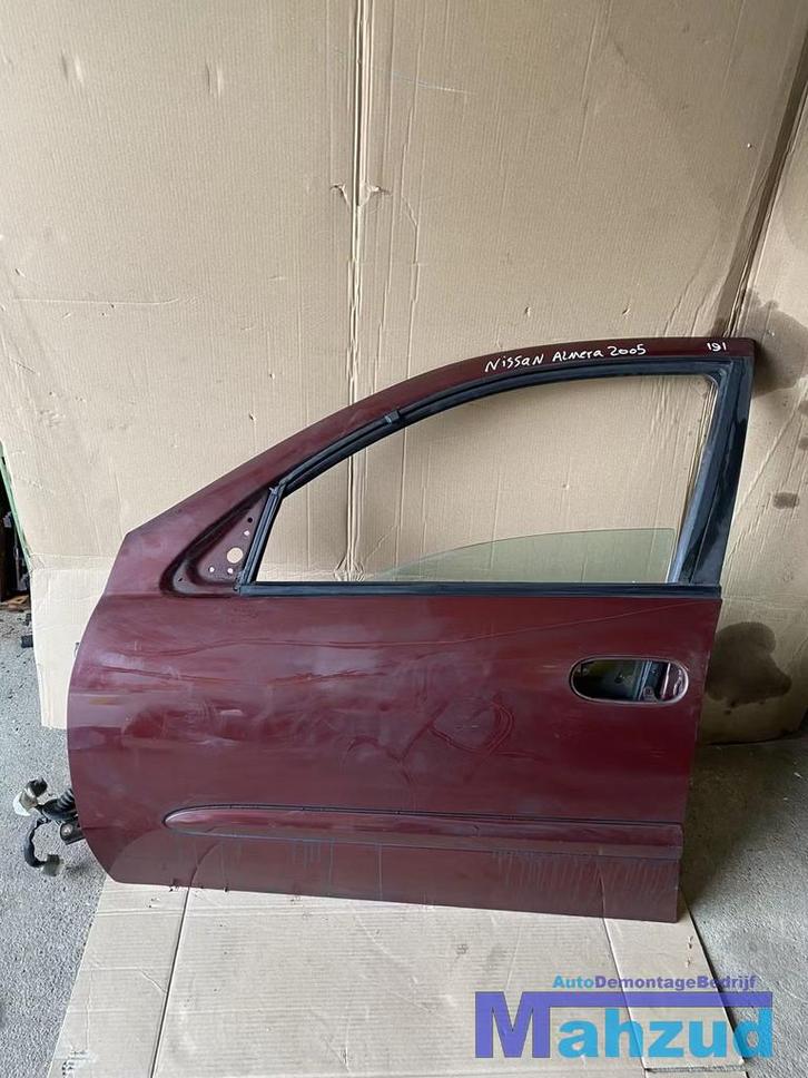NISSAN ALMERA ROOD AX5G links Voor deur portier, Auto-onderdelen, Carrosserie, Deur, Nissan, Voor, Links, Gebruikt