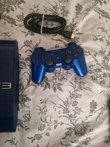 PS3 Ultra Slim 12Go – Bleue – En boîte – 2 manettes, Enlèvement ou Envoi, Comme neuf, PlayStation 3