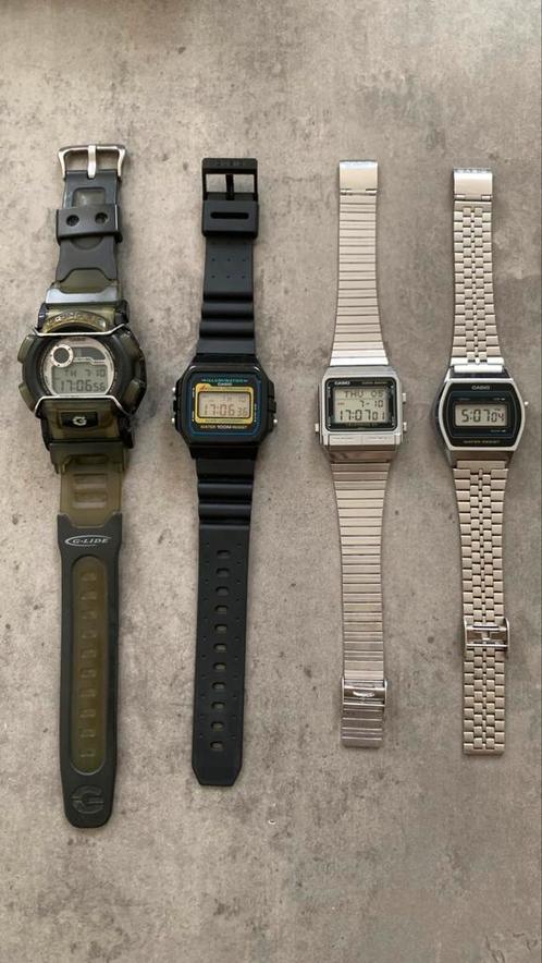 4 vintage Casio-horloges, Handtassen en Accessoires, Sporthorloges, Ophalen of Verzenden