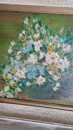 Schilderij bloemen, Ophalen