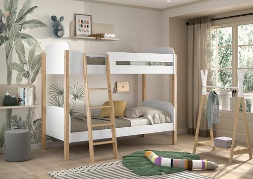 KIDDY STAPELBED 90 X 200 CM WIT, Huis en Inrichting, Slaapkamer | Stapelbedden en Hoogslapers, Nieuw, Stapelbed, 90 cm, 200 cm