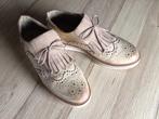 MY B Beige met goud loafers maat 36, Gedragen, Beige, Overige typen, Ophalen of Verzenden