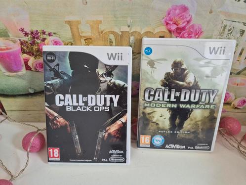 2 Call of Duty Wii-spellen, Games en Spelcomputers, Games | Nintendo Wii, Gebruikt, Ophalen of Verzenden