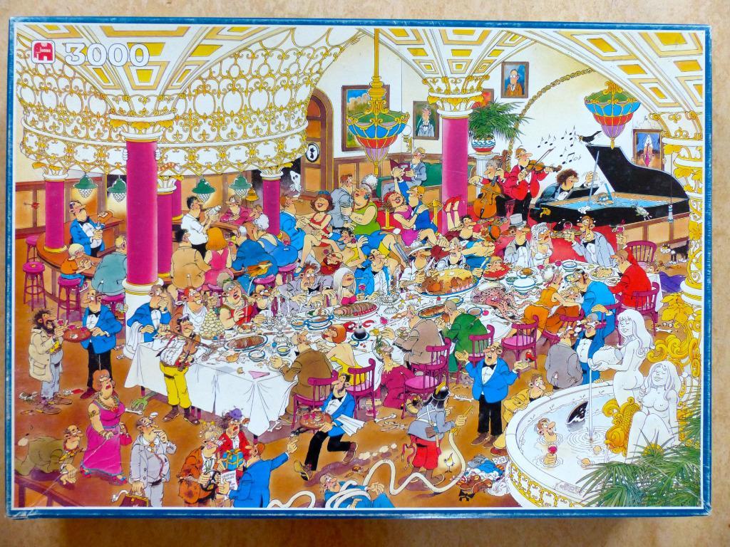 ② Puzzel Jan Van bruiloft 3000s Jumbo 01765(5ont) — Denksport en Puzzels — 2dehands