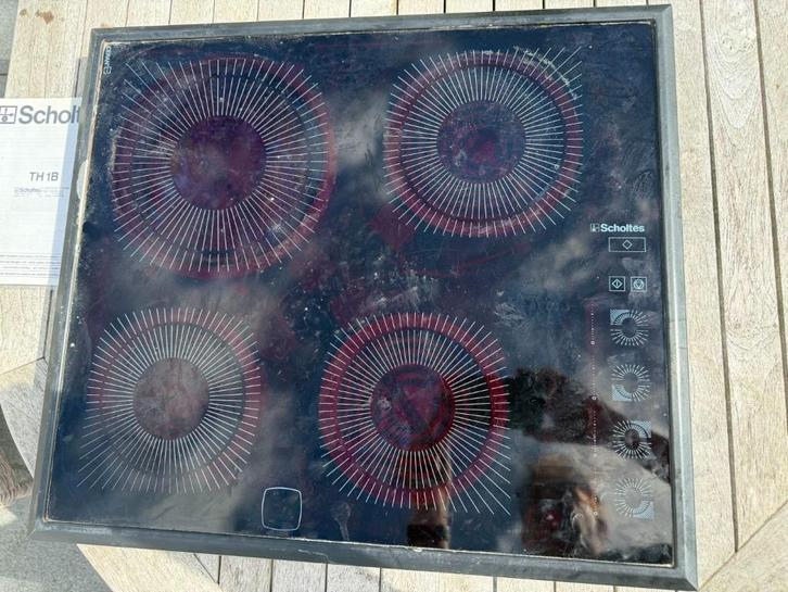Kookvuur Scholtes, Elektronische apparatuur, Kookplaten, Gebruikt, Inbouw, Elektrisch, 4 kookzones, Ophalen