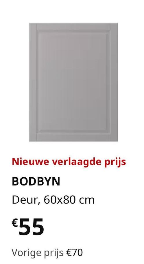 Keukenkasten Bodbyn Ikea met handknopjes, Huis en Inrichting, Keuken | Keukenelementen, Zo goed als nieuw, Ophalen