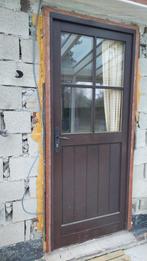 Porte extérieure Engels en bois avec fenêtre double vitrage, Bricolage & Construction, 75 à 150 cm, 150 à 225 cm, Bois, Enlèvement