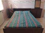 Bed, Huis en Inrichting, Slaapkamer | Bedden, Ophalen, Bruin, Tweepersoons, 140 cm
