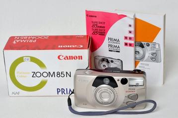 Canon Prima zoom 85 N + gebruikershandleiding 35€ Zilver beschikbaar voor biedingen