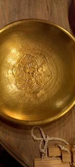 Feestelijke koperen schaal, Antiek en Kunst, Ophalen, Koper