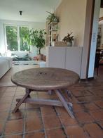 Table basse de salon Brutaliste Chêne massif, Moins de 50 cm, Rond, 50 à 100 cm, Enlèvement