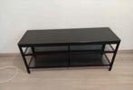 Meuble TV en verre noir, Maison & Meubles, Enlèvement, Verre