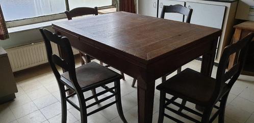 Table en bois massif, Maison & Meubles, Tables | Tables à manger, Utilisé, 50 à 100 cm, 100 à 150 cm, Cinq personnes ou plus, Rectangulaire
