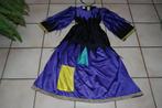 Halloween-kostuum zwarte en paarse heksenjurk T140, Ophalen of Verzenden, Gebruikt, 134 t/m 140, Meisje