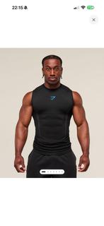 Gymshark onyx tank top blauw zwart, Ophalen, Zo goed als nieuw