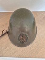 Nederlandse M34 helm met embleem – uit erfenis, Ophalen of Verzenden