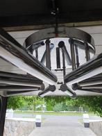 Chrome Hanglamp | Vintage Design | Gaetano Scolari & Boulang, Ophalen of Verzenden, Zo goed als nieuw, Metaal