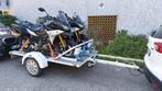 Degelijke aanhangwagen voor 2 motoren, Ophalen