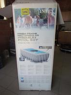 Intex opbouw zwembad - 4m x 2m x 1,22m, Tuin en Terras, Gebruikt, 200 tot 300 cm, Rechthoekig, Ophalen