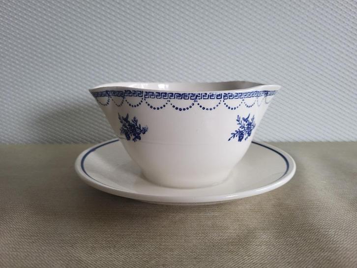 Vintage Ceranord St Amand blauw-witte kom, Antiek en Kunst, Antiek | Servies los, Ophalen
