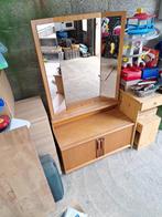 meuble bas avec miroir, Ophalen, Gebruikt, 100 tot 150 cm, Rechthoekig