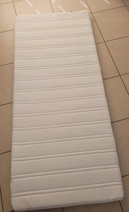 TUDDAL Topper (topdekmatras), wit, 90x200 cm, Dikte 5 cm, Huis en Inrichting, Slaapkamer | Matrassen en Bedbodems, Zo goed als nieuw