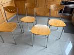 Keukenstoelen, Huis en Inrichting, Stoelen, Ophalen, Gebruikt, Hout, Vier