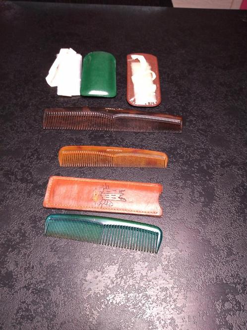 Vintage set met zakkam en regenmuts, Antiek en Kunst, Curiosa en Brocante
