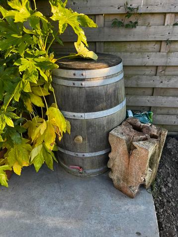Wijnvat/dompelbad met deksel 300l, Tuin en Terras, Regentonnen, Ophalen, Zo goed als nieuw