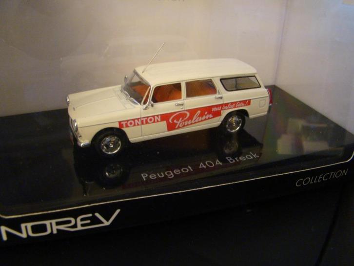 Peugeot 404 break tour de France 1963 - Tonton Poulain -1/43, Hobby en Vrije tijd, Modelauto's | 1:43, Zo goed als nieuw, Auto