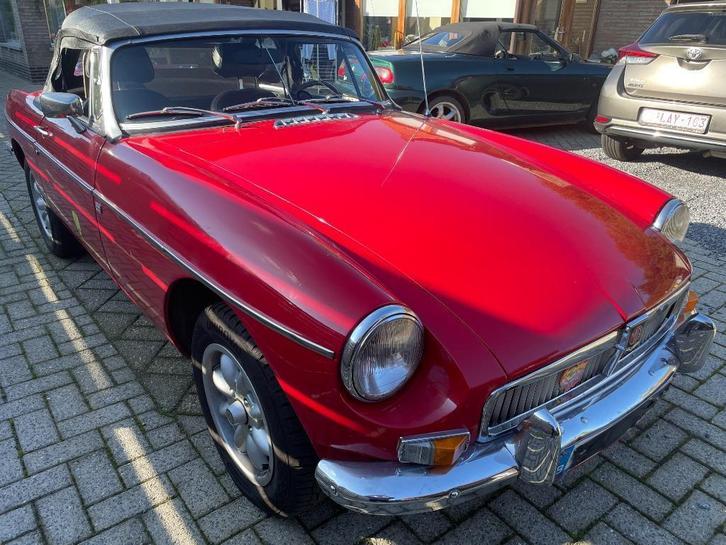MGB, Auto's, MG, Particulier, B, Benzine, Cabriolet, 2 deurs, Handgeschakeld, Rood, Leder en Stof, Ophalen