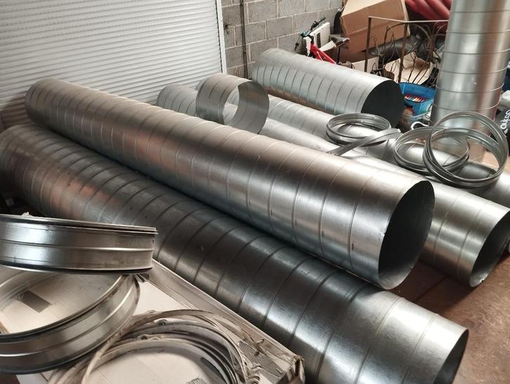 Gainage spiralé galvanisé gros diamètre, Doe-het-zelf en Bouw, Ventilatie en Afzuiging, Nieuw, Ophalen