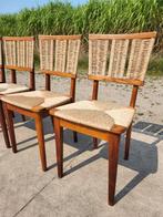 Set 6 dutch design stoelen Mart Stam 1947 a2-1 dining chair, Huis en Inrichting, Ophalen, Riet of Rotan, Bruin, Zo goed als nieuw