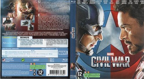 captain america  civil war (blu-ray) neuf, CD & DVD, Blu-ray, Comme neuf, Action, Enlèvement ou Envoi