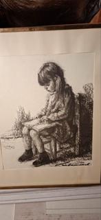 Litho nog in kader, Antiek en Kunst, Ophalen