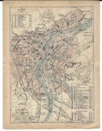 1911 - Liège / plan de la ville, Envoi