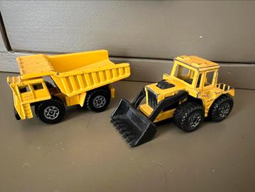 2 Matchbox Graafmachine en Dumper beschikbaar voor biedingen