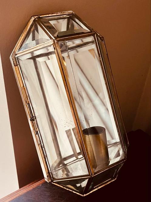 Wandlamp voor hal / nachthal, Huis en Inrichting, Lampen | Wandlampen, Glas, Ophalen