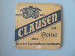 vieux tapis à bière CLAUSEN la Reine bières Luxembourgeoises, Collections, Marques de bière, Envoi, Comme neuf, Sous-bock, Autres marques