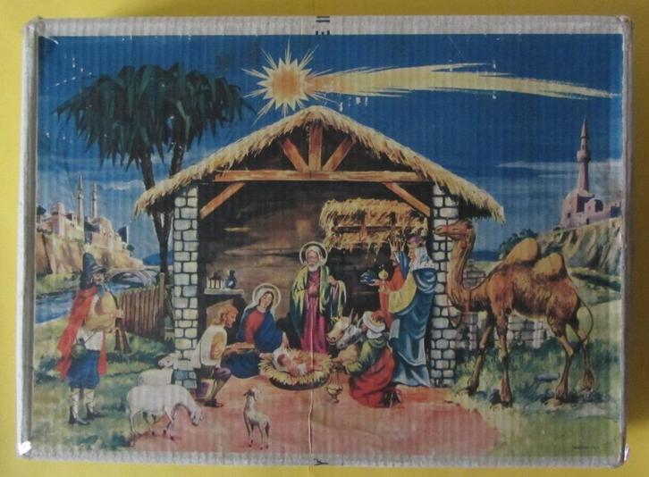 Oude Kerststal figuurtjes - 10stuks - Italie, Diversen, Kerst, Gebruikt, Ophalen of Verzenden