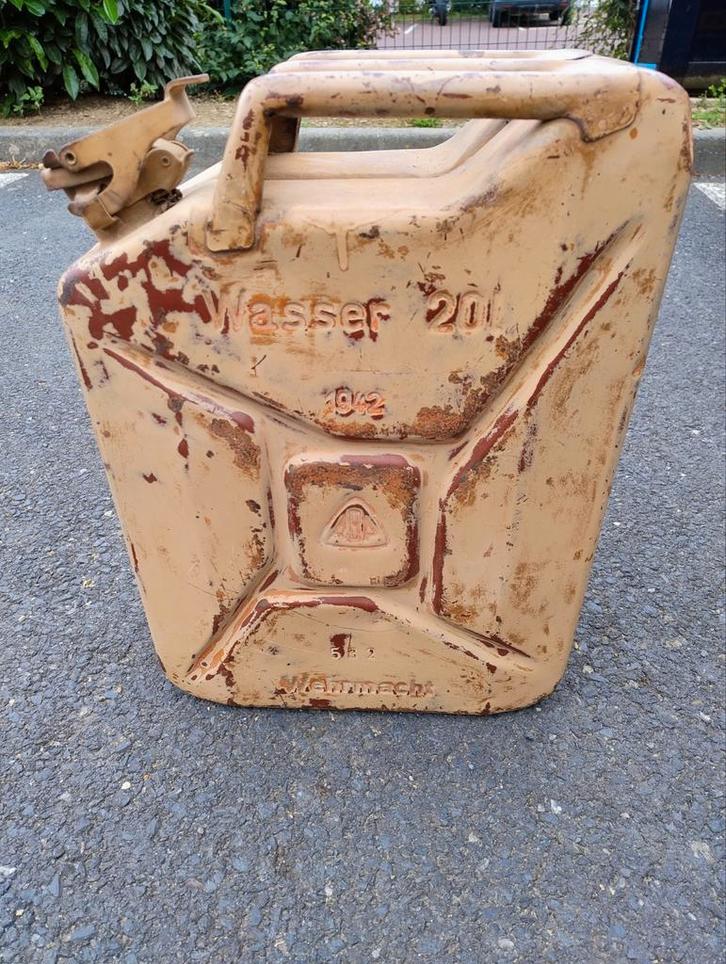 Wehrmacht Jerrycan Wasser Einheitsfarbe geel ABA  1942, Verzamelen, Militaria | Tweede Wereldoorlog, Landmacht, Overige typen