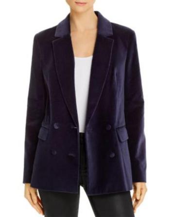 Als nieuw inktblauwe velours blazer Anine Bing, mt M beschikbaar voor biedingen