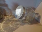 glazen snoeppot 16cm sticker zelf af te halen, Huis en Inrichting, Glas, Glas of Glazen, Gebruikt, Ophalen of Verzenden
