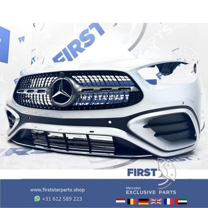 A2478804508 H247 FACELIFT GLA AMG VOORBUMPER COMPLEET +  GRI, Auto-onderdelen, Carrosserie, Bumper, Mercedes-Benz, Voor, Gebruikt