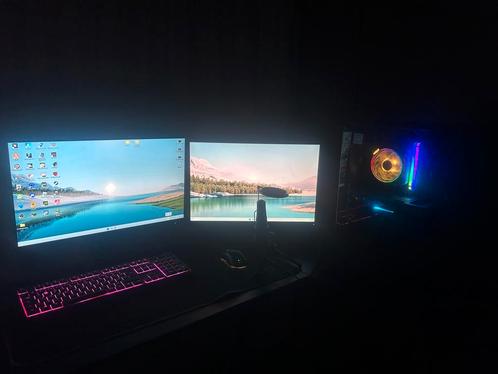 High End gaming setup! 2 monitors 165HZ!, Computers en Software, Desktop Pc's, Gebruikt, 3 tot 4 Ghz, HDD, SSD, 16 GB, Met videokaart