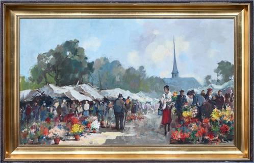 ***H. J. Pauwels***Schilderij op doek, gesigneerd, Antiek en Kunst, Kunst | Schilderijen | Klassiek, Ophalen of Verzenden