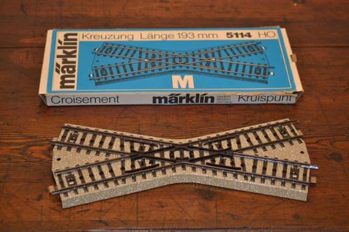 Märklin 5114 HO Kruising voor M rails., Hobby & Loisirs créatifs, Trains miniatures | HO, Comme neuf, Rails, Märklin, Enlèvement