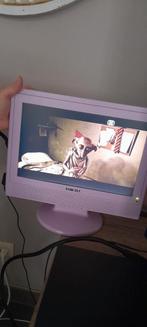 Roze tv met dvd, Audio, Tv en Foto, Vintage Televisies, Ophalen
