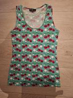 Topje, merk Groggy (JBC), maat XS, lichtblauw met kersen, Kleding | Dames, Nieuw, Ophalen of Verzenden, Zonder mouw, Maat 34 (XS) of kleiner