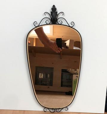 Miroir Deknudt vintage des années 1970 - 72 H x 37 L